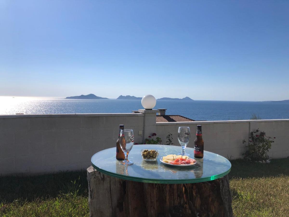 Precioso Apartamento Con Terreno Y Vistas A Cies Vigo Esterno foto