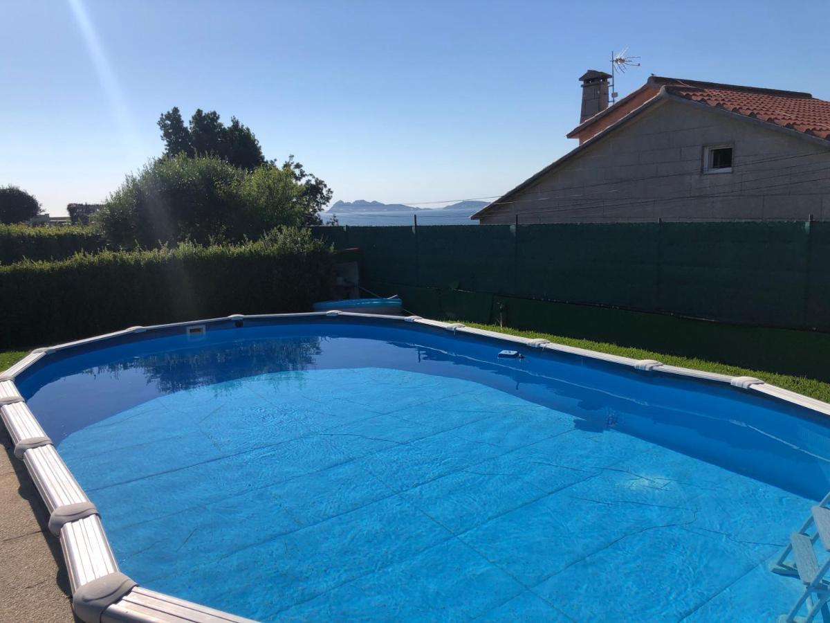 Precioso Apartamento Con Terreno Y Vistas A Cies Vigo Esterno foto